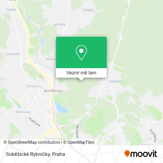Soběšické Rybníčky mapa