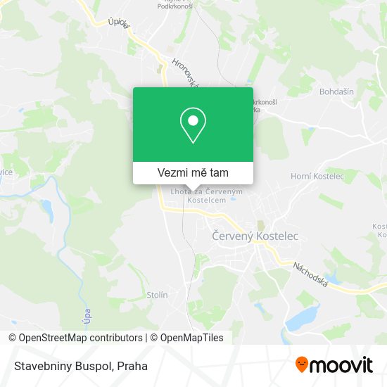 Stavebniny Buspol mapa