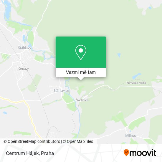 Centrum Hájek mapa