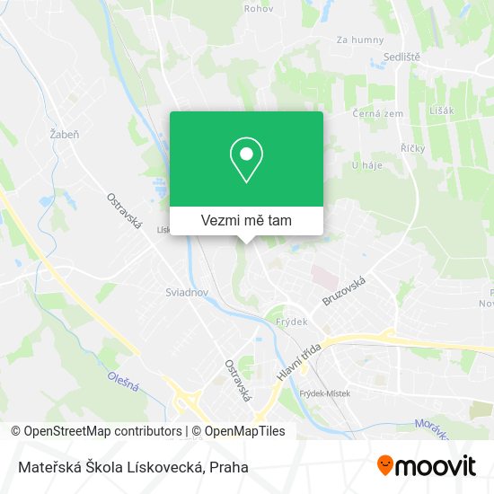 Mateřská Škola Lískovecká mapa