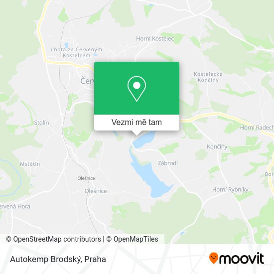 Autokemp Brodský mapa