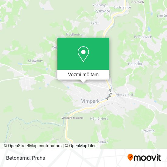 Betonárna mapa