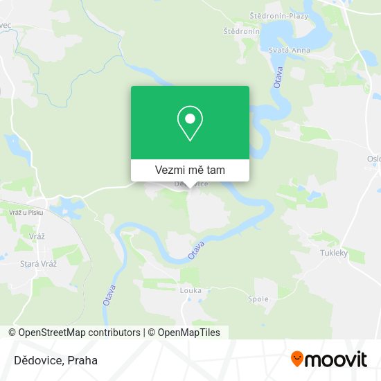 Dědovice mapa