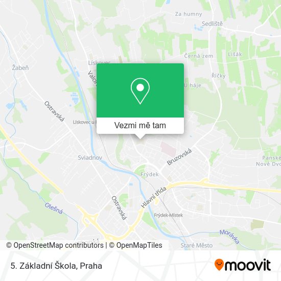 5. Základní Škola mapa