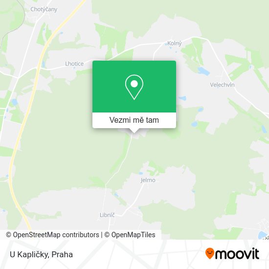 U Kapličky mapa