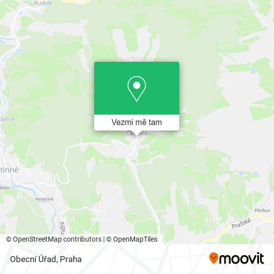 Obecní Úřad mapa