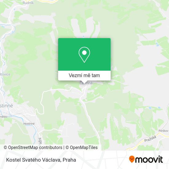 Kostel Svatého Václava mapa