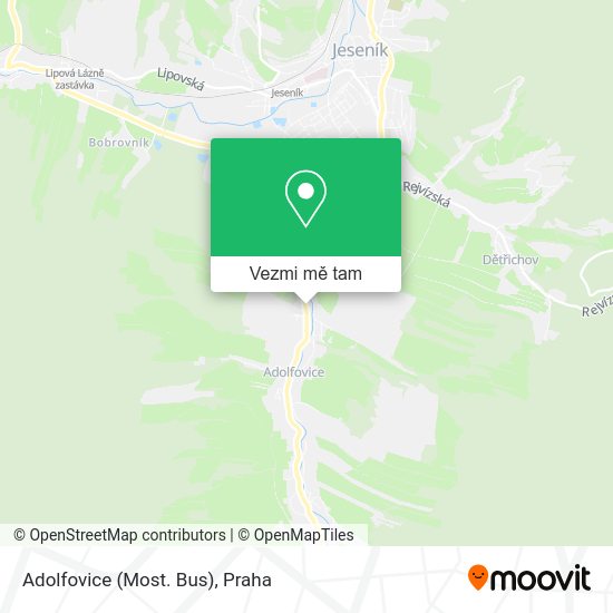 Adolfovice (Most. Bus) mapa