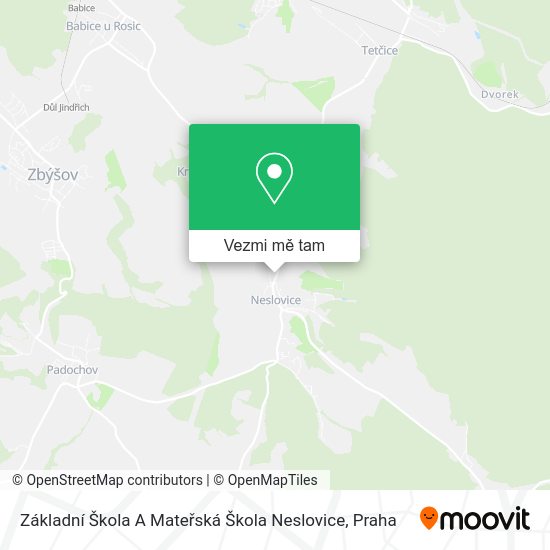 Základní Škola A Mateřská Škola Neslovice mapa