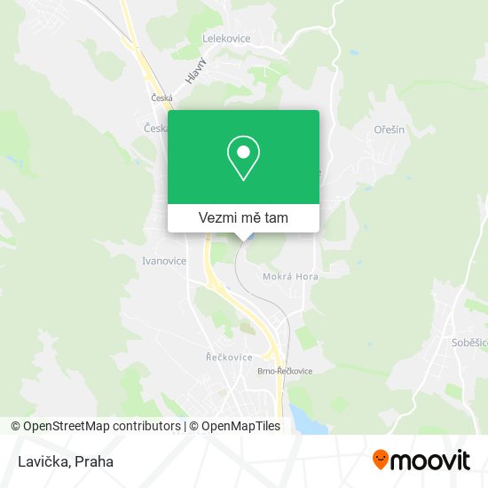 Lavička mapa