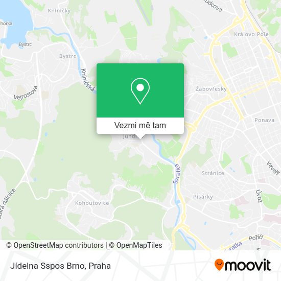 Jídelna Sspos Brno mapa