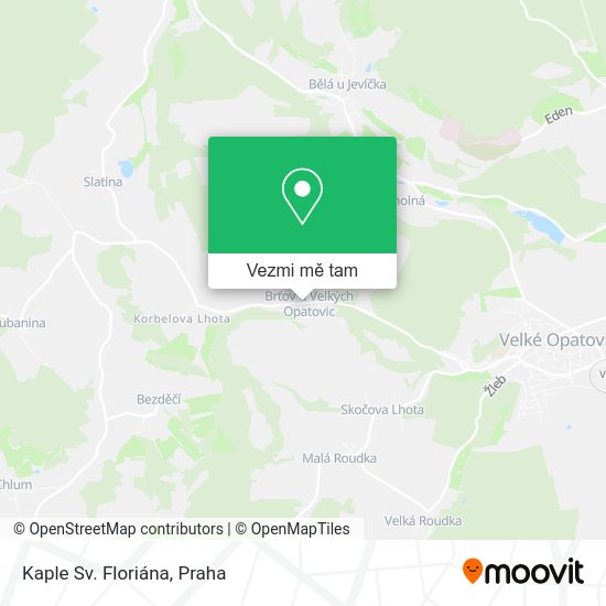 Kaple Sv. Floriána mapa