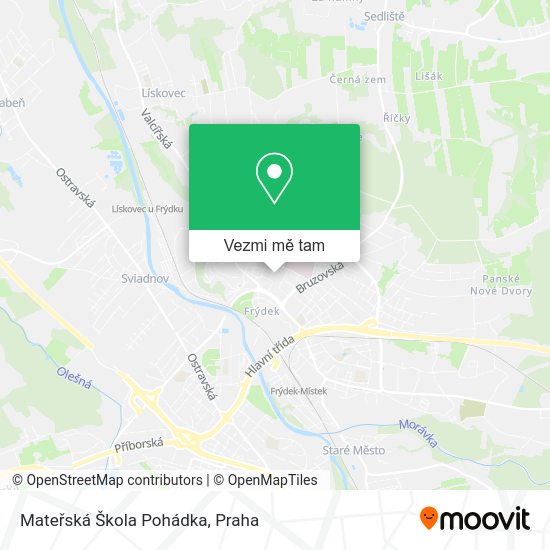 Mateřská Škola Pohádka mapa