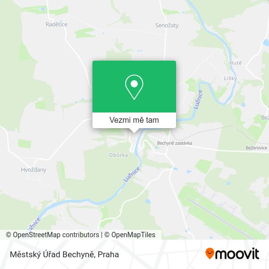 Městský Úřad Bechyně mapa