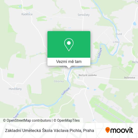 Základní Umělecká Škola Václava Pichla mapa