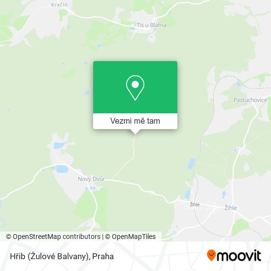 Hřib (Žulové Balvany) mapa