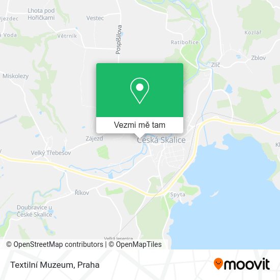 Textilní Muzeum mapa