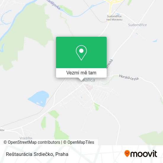 Reštaurácia Srdiečko mapa