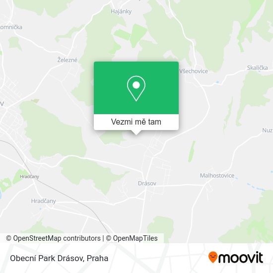 Obecní Park Drásov mapa