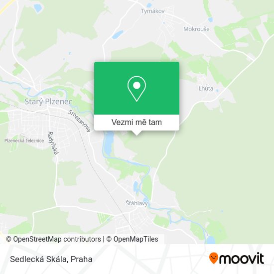 Sedlecká Skála mapa