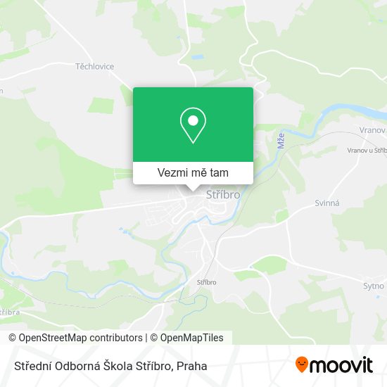 Střední Odborná Škola Stříbro mapa