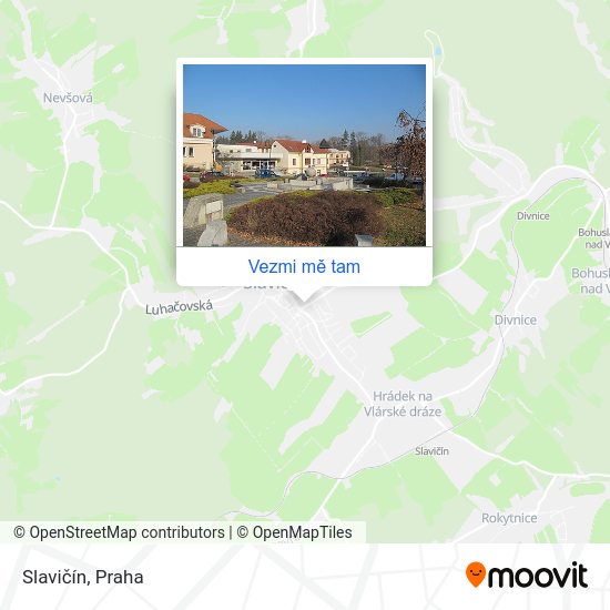 Slavičín mapa