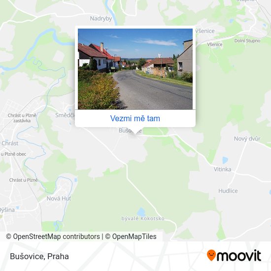 Bušovice mapa