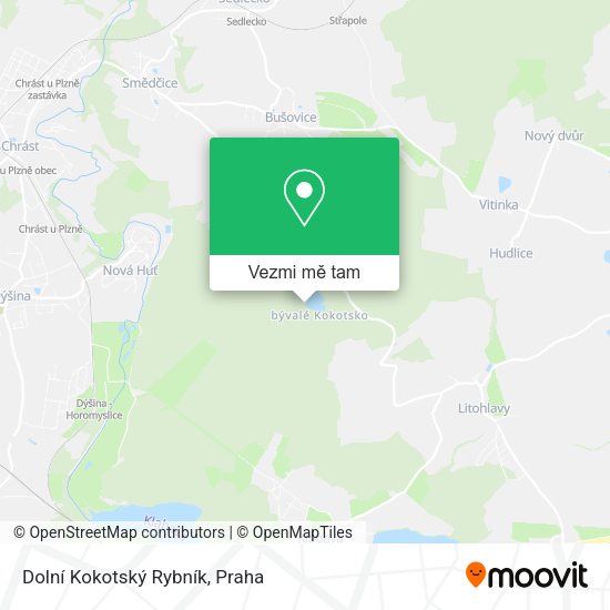 Dolní Kokotský Rybník mapa