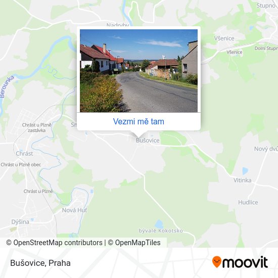 Bušovice mapa