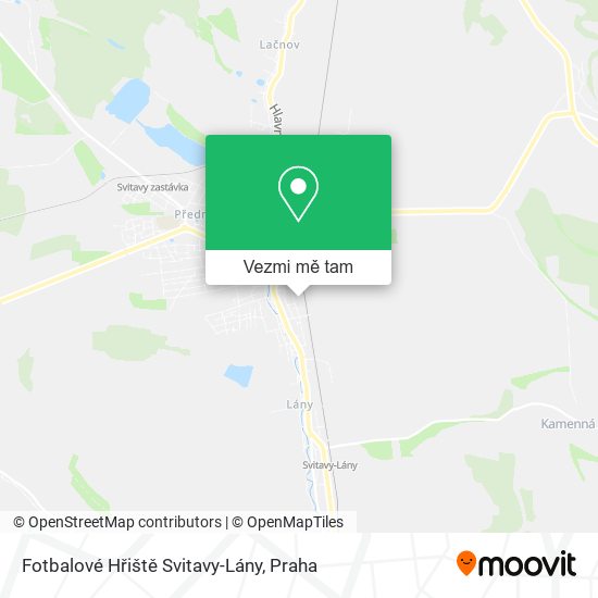 Fotbalové Hřiště Svitavy-Lány mapa