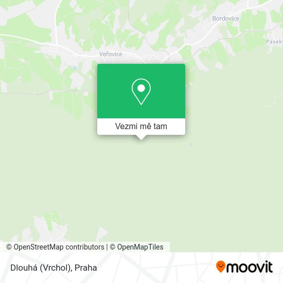 Dlouhá (Vrchol) mapa