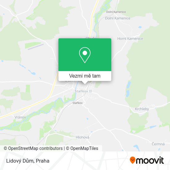 Lidový Dům mapa