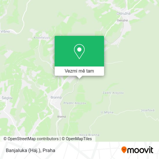 Banjaluka (Háj.) mapa