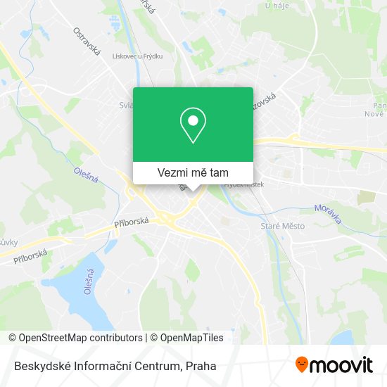 Beskydské Informační Centrum mapa