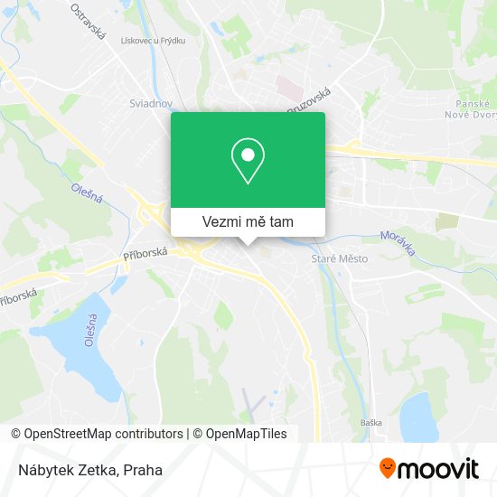 Nábytek Zetka mapa