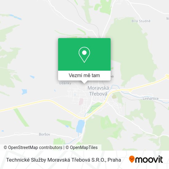 Technické Služby Moravská Třebová S.R.O. mapa