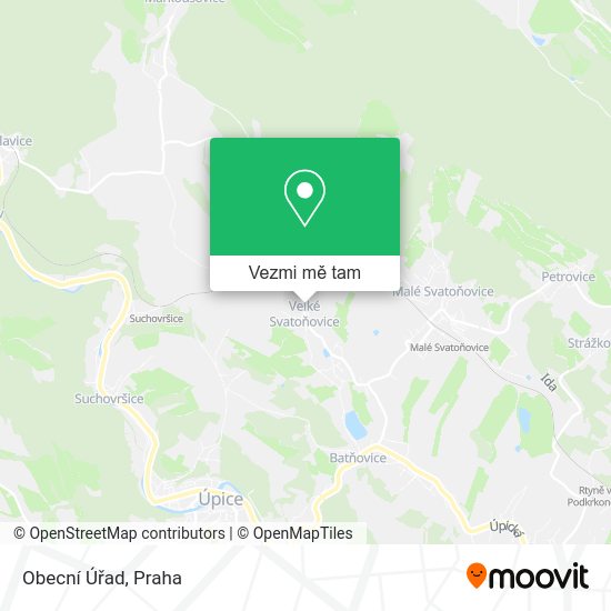 Obecní Úřad mapa