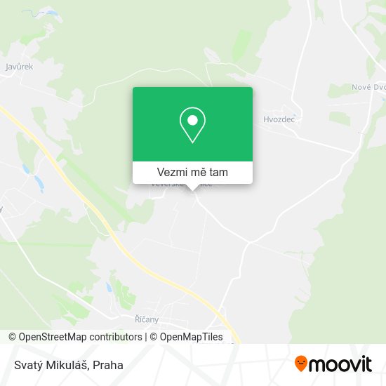 Svatý Mikuláš mapa
