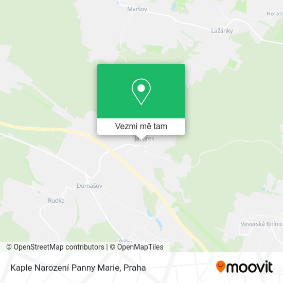 Kaple Narození Panny Marie mapa