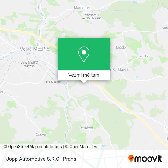 Jopp Automotive S.R.O. mapa