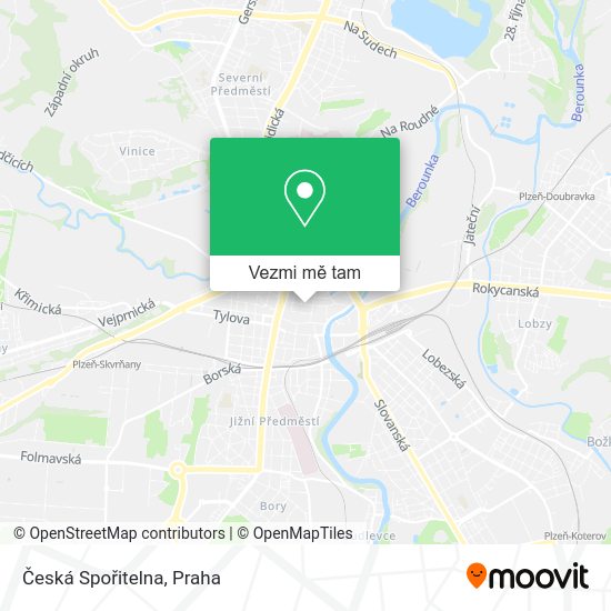 Česká Spořitelna mapa