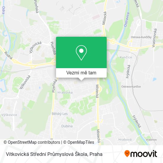 Vítkovická Střední Průmyslová Škola mapa