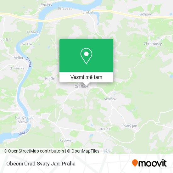 Obecní Úřad Svatý Jan mapa