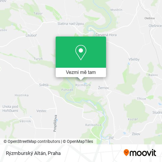 Rýzmburský Altán mapa