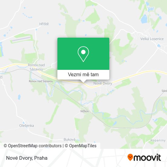 Nové Dvory mapa