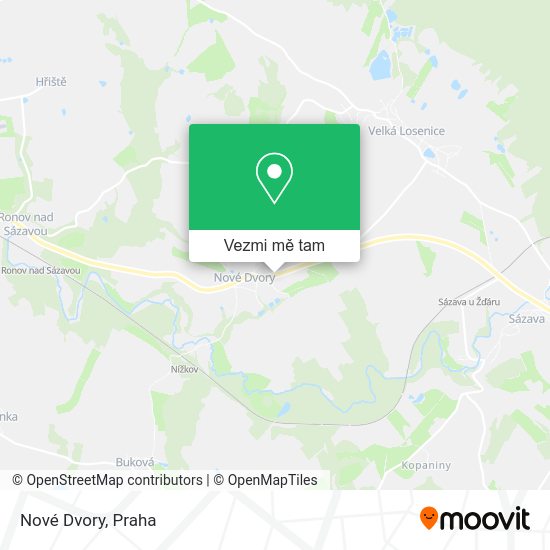 Nové Dvory mapa