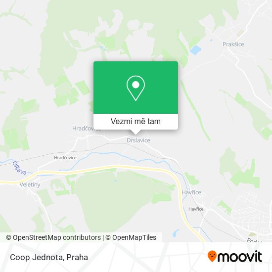 Coop Jednota mapa