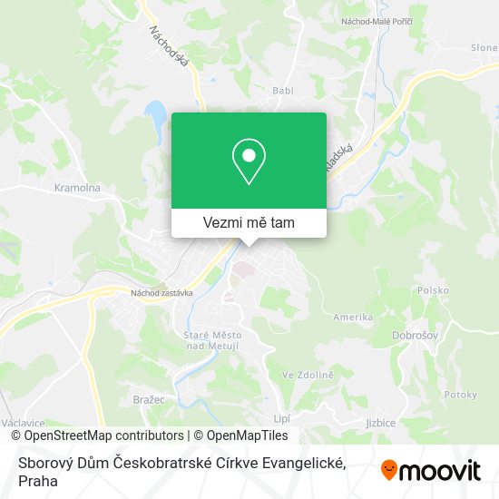 Sborový Dům Českobratrské Církve Evangelické mapa