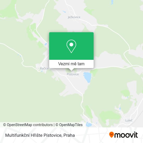 Multifunkční Hřište Pístovice mapa