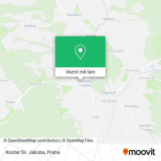 Kostel Sv. Jakuba mapa